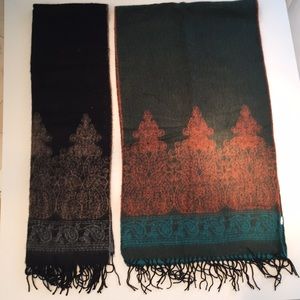 Shawl scarf paisley print 20 x 72